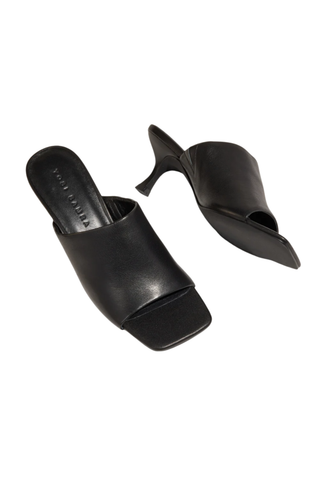 Wren Square Toe Kitten Heel Mule