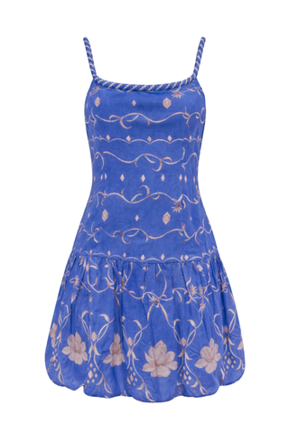 Maddie Blue Floral Mini Dress