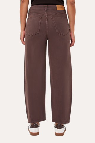 Trousers Barrel Jeans Cacao