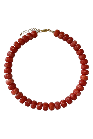 Burnt Orange Orbit Necklace