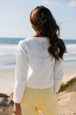 Bessette Cardigan - White