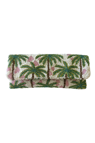 Kylie Beaded Foldover Clutch