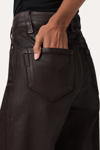 Anessa Wide Leg Jean - Chicory Coffee Luxe Coating