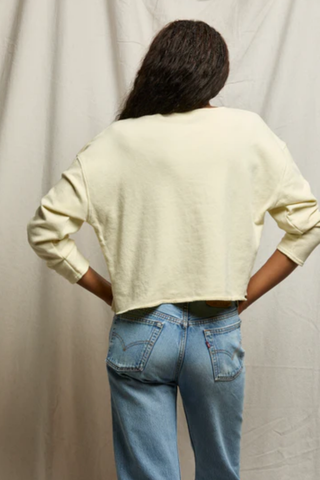 Briana French Terry Top - Custard