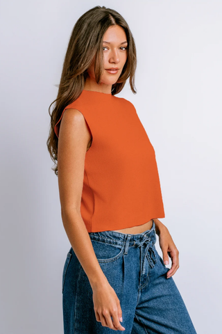 Betty Solid Top - Orange