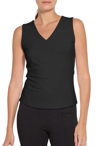 Essential V-Neck Shell - Black